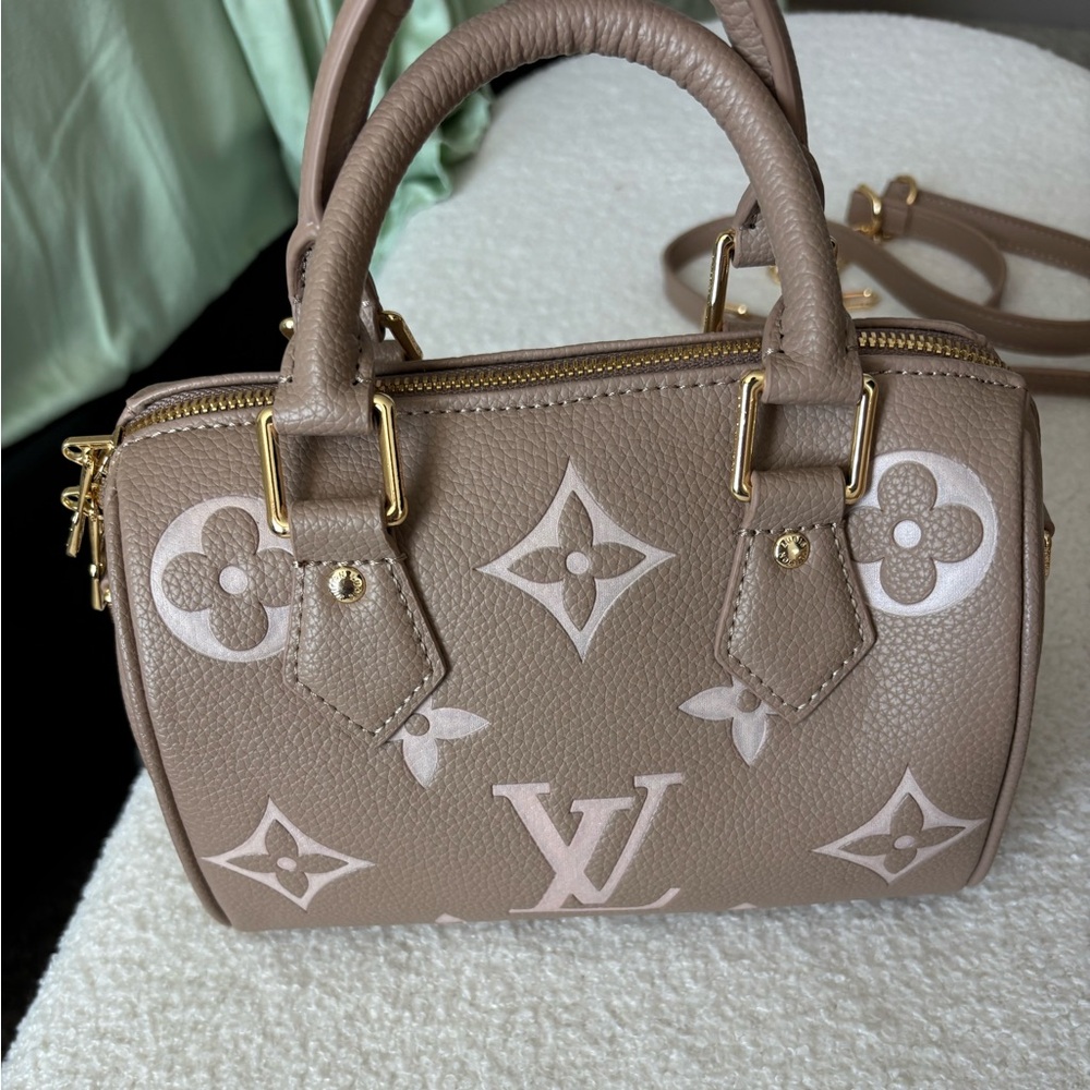 Tan Monogram Handbag